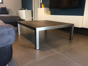 Table basse Acier Bois