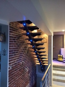 Escalier led intégré